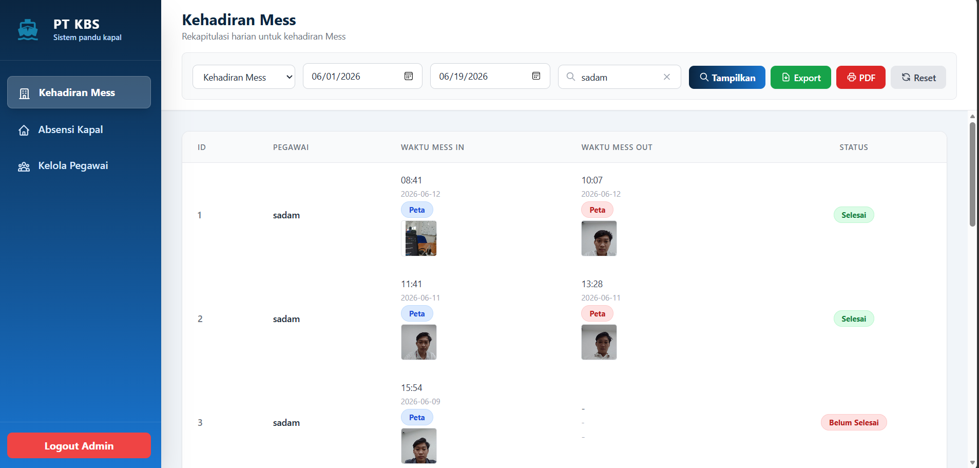 Pandu Board Web Admin